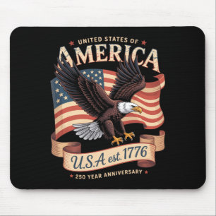 250th Anniversary Of Usa 4th Of July Aamerican Mouse Pad