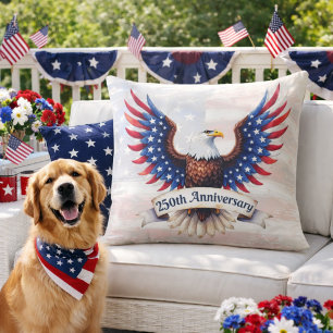 250th Anniversary Patriotic Eagle Cushion