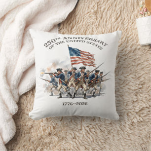 250th Anniversary Revolutionary Soldiers 1776-2026 Cushion