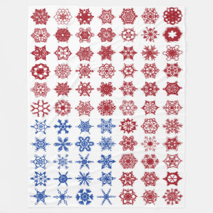 250th Anniversary Snowflake Collage Flag Fleece Blanket
