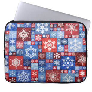 250th Anniversary Snowflake Collage Laptop Sleeve