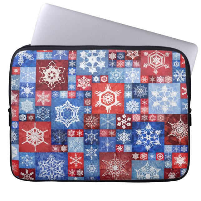 250th Anniversary Snowflake Collage Laptop Sleeve (Front)