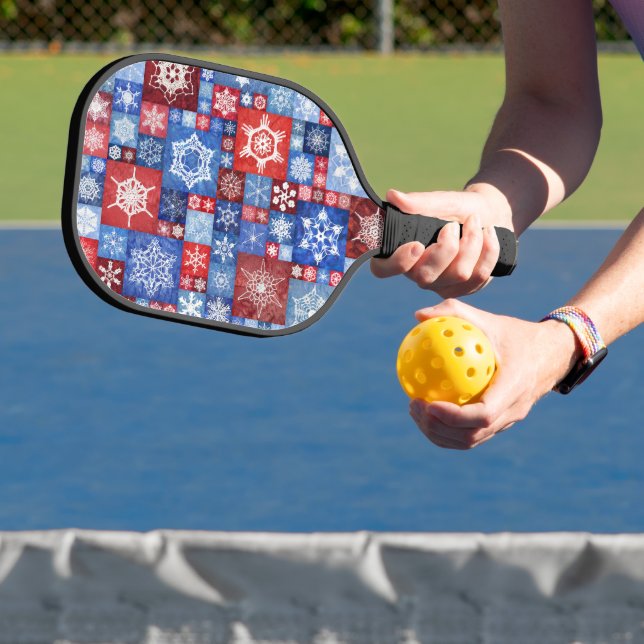 250th Anniversary Snowflake Collage Pickleball Paddle (Insitu)