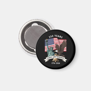 250th Anniversary Statue of Liberty Eagle Flag Magnet