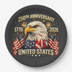 250th Anniversary United States 1776-2026 Paper Plate
