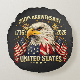 250th Anniversary United States 1776-2026 Round Cushion