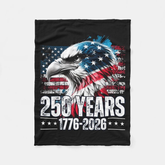 250th Anniversary United States Birthday  Fleece Blanket (Front)