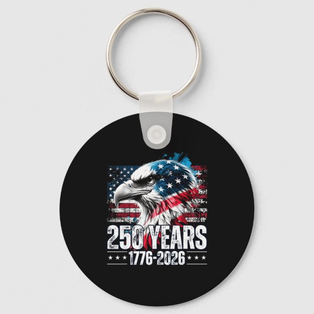 250th Anniversary United States Birthday  Key Ring (Front)