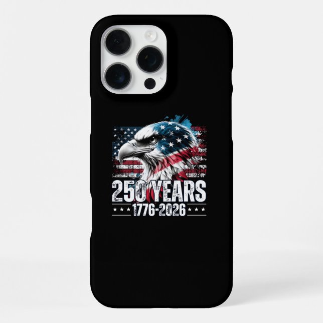 250th Anniversary United States Birthday Long Slee iPhone Case (Back)