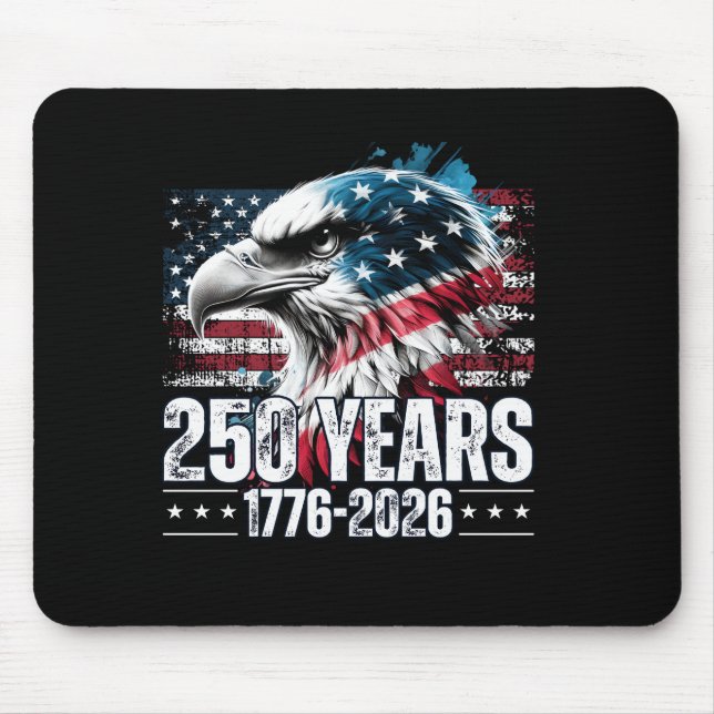 250th Anniversary United States Birthday Long Slee Mouse Pad (Front)