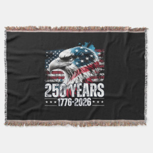 250th Anniversary United States Birthday Long Slee Throw Blanket