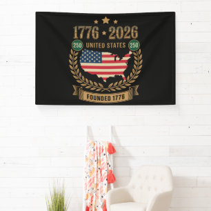 250th Anniversary United States of America 250 USA Banner