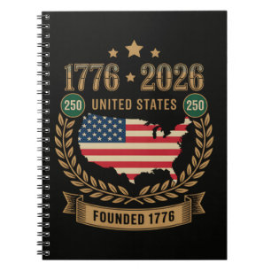 250th Anniversary United States of America 250 USA Notebook