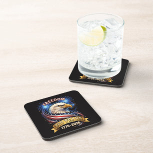250th Anniversary USA 1776-2026 Patriotic American Coaster