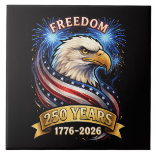 250th Anniversary USA 1776-2026 Patriotic American Tile
