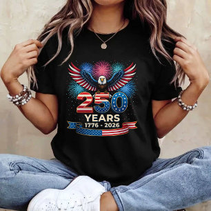 250th Anniversary USA 1776 2026 Patriotic Eagle  T-Shirt