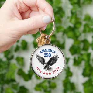 250th Anniversary USA 2026 Bald Eagle  Key Ring