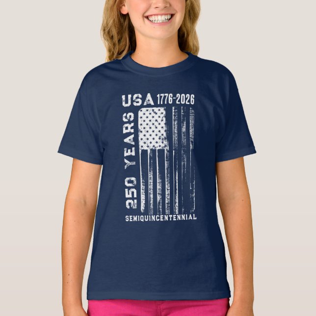 250Th Anniversary USA 4Th Of July T-Shirt (Front)