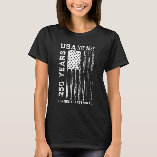 250Th Anniversary USA 4Th Of July T-Shirt (Front)