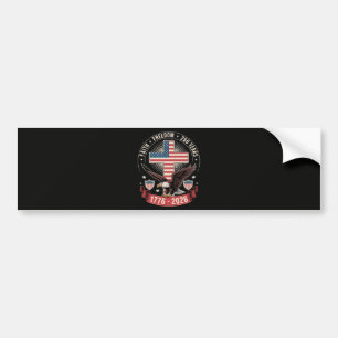 250th Anniversary USA Faith Freedom 4th of July Bumper Sticker