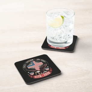 250th Anniversary USA Faith Freedom 4th of July Coaster