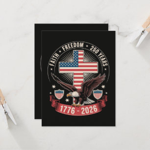 250th Anniversary USA Faith Freedom 4th of July Invitation