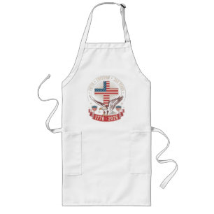 250th Anniversary USA Faith Freedom 4th of July Long Apron