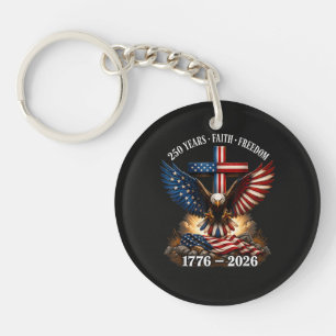 250th Anniversary USA Faith Freedom Key Ring