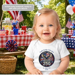 250th Anniversary USA Family Celebration Baby Bodysuit