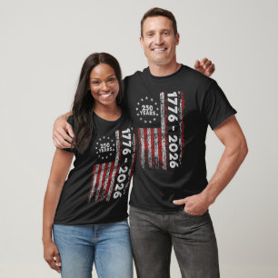 250th Anniversary USA Flag 250 Year America T-Shirt
