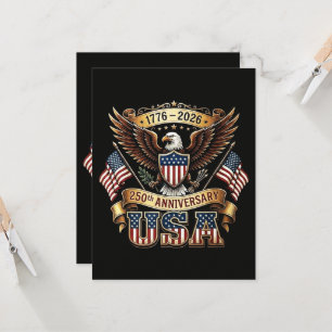 250th Anniversary USA Flag 250 Years American Invitation