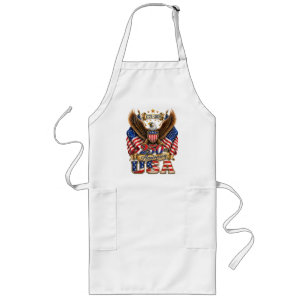 250th Anniversary USA Flag 250 Years American Long Apron