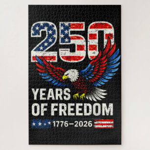 250th anniversary usa flag american jigsaw puzzle