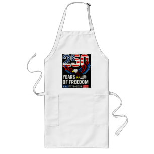 250th anniversary usa flag american long apron