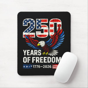 250th anniversary usa flag american mouse pad
