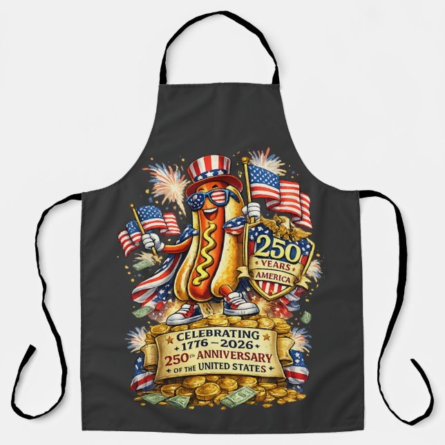 250th Anniversary USA Independence Celebration Apron (Front)