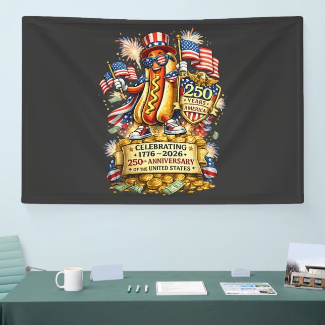 250th Anniversary USA Independence Celebration Banner (Tradeshow)