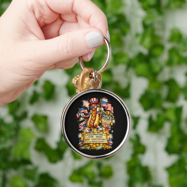 250th Anniversary USA Independence Celebration Key Ring (Hand)