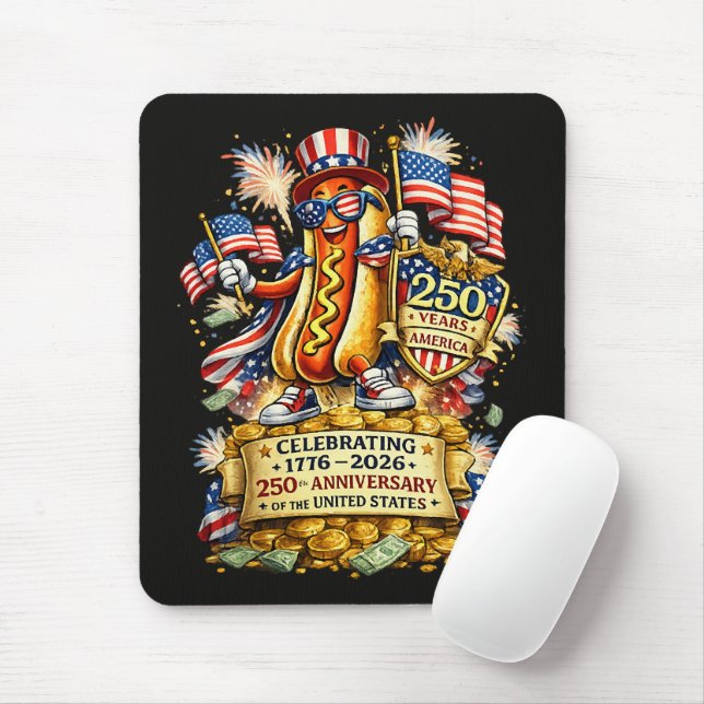 250th Anniversary USA Independence Celebration Mouse Pad (With Mouse)
