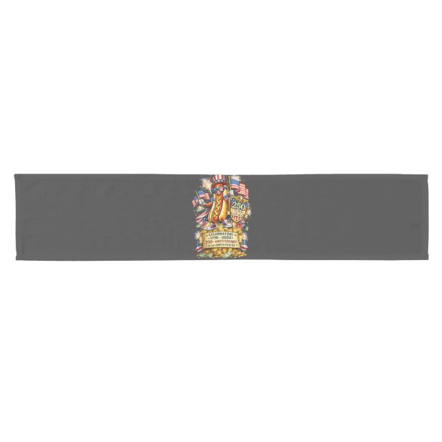 250th Anniversary USA Independence Celebration Short Table Runner (Horizontal)