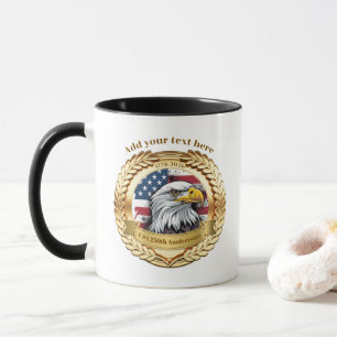 250th Anniversary USA Patriotic 1776–2026 Button Mug