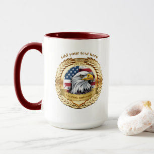 250th Anniversary USA Patriotic 1776–2026 Button Mug