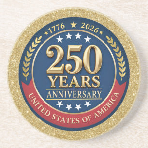 250th Anniversary USA Patriotic   1776–2026 Coaster