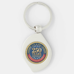 250th Anniversary USA Patriotic   1776–2026 Key Ring