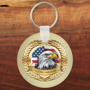 250th Anniversary USA Patriotic   1776–2026 Key Ring