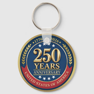 250th Anniversary USA Patriotic | 1776–2026 Key Ring