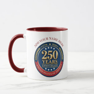250th Anniversary USA Patriotic 1776–2026 Mug