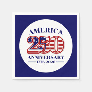 250th Anniversary USA Patriotic 1776–2026 Napkin