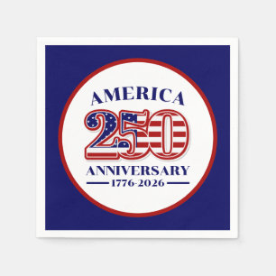 250th Anniversary USA Patriotic 1776–2026 Napkin