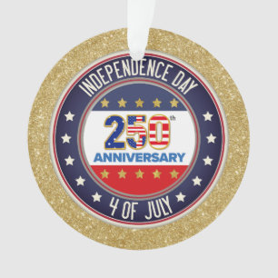 250th Anniversary USA Patriotic   1776–2026 Ornament